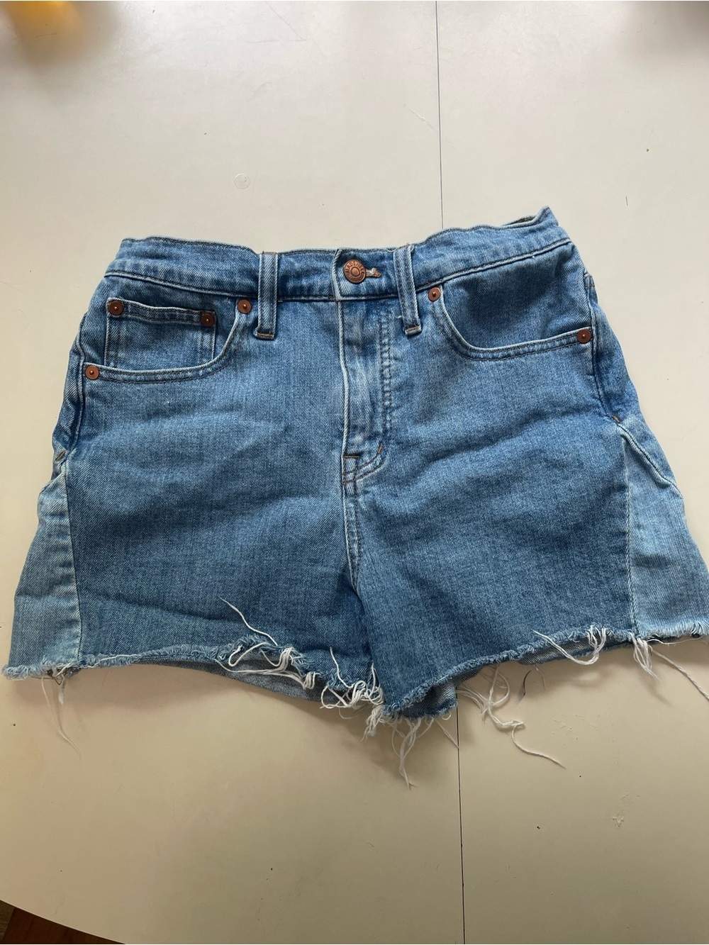 Madewell High-Rise Denim Shorts: Pieced Edition Size 25
